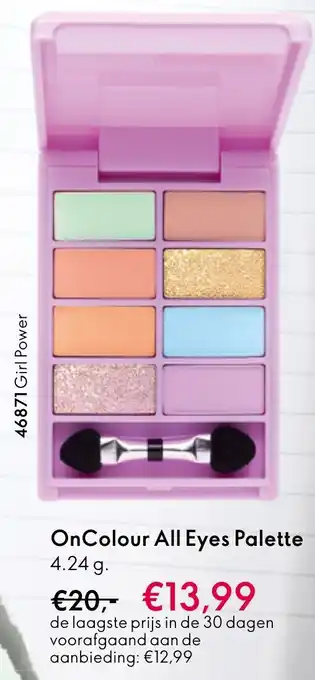 Oriflame OnColour All Eyes Palette aanbieding