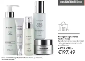 Oriflame Novage+ Bright Intense Routine Mixed aanbieding