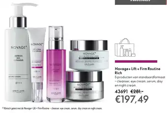 Oriflame Novage+ Lift + Firm Routine Rich aanbieding