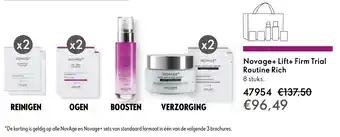 Oriflame Novage+ Lift+ Firm Trial Routine Rich aanbieding