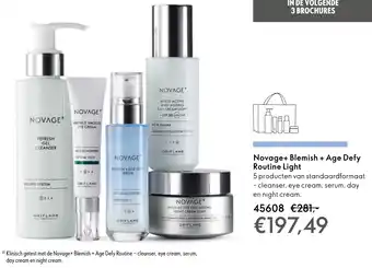 Oriflame Novage+ Blemish + Age Defy Routine Light aanbieding