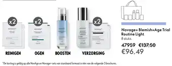 Oriflame Novage+ Blemish+Age Trial Routine Light aanbieding