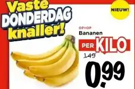 Vomar Voordeelmarkt OP=OP  Bananen aanbieding