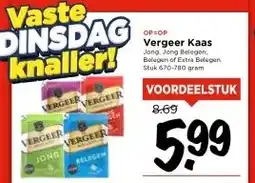 Vomar Voordeelmarkt OP=OP Vergeer Kaas aanbieding