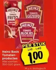 Vomar Voordeelmarkt Heinz Basis Tomaten- producten aanbieding