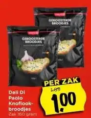 Vomar Voordeelmarkt Paolo Knoflook- broodjes Zak 160 gram aanbieding