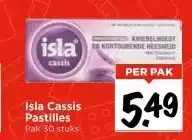 Vomar Voordeelmarkt Isla Cassis Pastilles Pak 30 stuks aanbieding