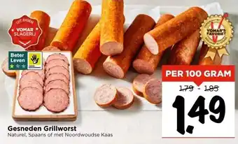 Vomar Voordeelmarkt Gesneden Grillworst aanbieding