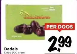 Vomar Voordeelmarkt Dadels Doos 500 gram aanbieding