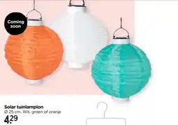 Xenos Solar tuinlampion - groen - ø25 cm aanbieding