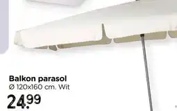 Xenos Parasol - wit - ø120x180 cm aanbieding