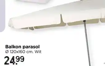 Xenos Parasol - wit - ø120x180 cm aanbieding