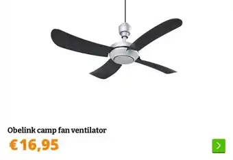 Obelink Obelink camp fan ventilator aanbieding