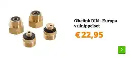 Obelink Obelink DIN - Europa vulnippelset aanbieding