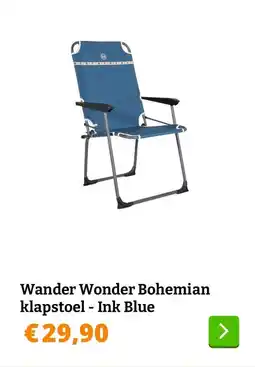 Obelink Wander Wonder Bohemian klapstoel  Ink Blue aanbieding