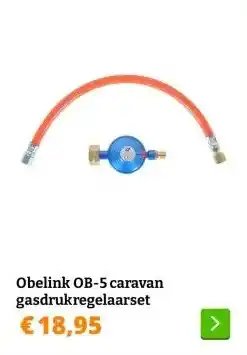 Obelink Obelink OB-5 caravan gasdrukregelaarset aanbieding