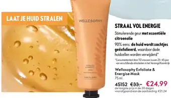 Oriflame Wellosophy Exfoliate & Energise Mask aanbieding