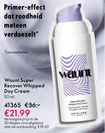 Oriflame Waunt Super Recover Whipped Day Cream aanbieding