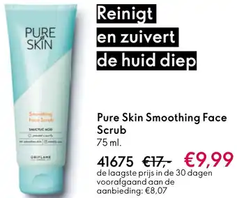 Oriflame Pure Skin Smoothing Face Scrub aanbieding