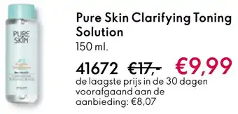 Oriflame Pure Skin Clarifying Toning Solution aanbieding