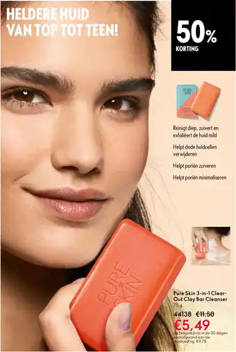 Oriflame Pure Skin 3 in 1 Clear Out Clay Bar Cleanser aanbieding