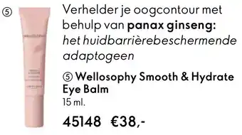 Oriflame Wellosophy Smooth & Hydrate Eye Balm aanbieding