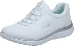 Amazon Skechers Summits dames Sneaker,White Mesh/ Silver Trim,35.5 EU aanbieding