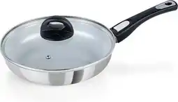 Bol.com Cerafit Steel Pan - 24 cm met glazen deksel aanbieding