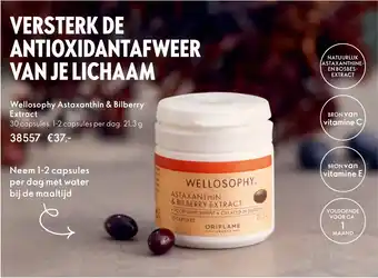 Oriflame Wellosophy Astaxanthin & Bilberry Extract aanbieding