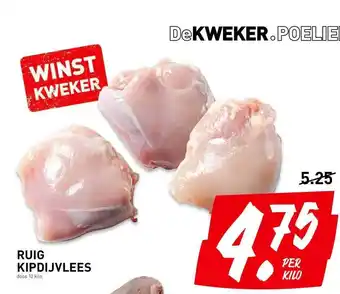 De Kweker Ruig Kipdijvlees aanbieding