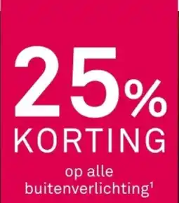 Karwei Op alle buitenverlichting' aanbieding