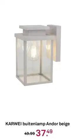 Karwei KARWEI buitenlamp Andor beige aanbieding