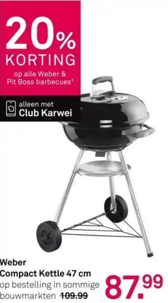 Karwei Weber Compact Kettle aanbieding