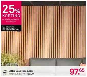 Karwei FSC Lattenwand voor buiten aanbieding