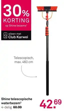 Karwei Shine telescopische waterbezem² aanbieding