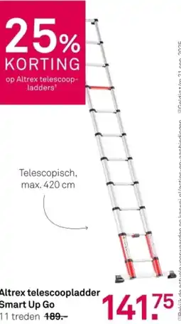 Karwei Altrex telescoopladder Smart Up Go aanbieding