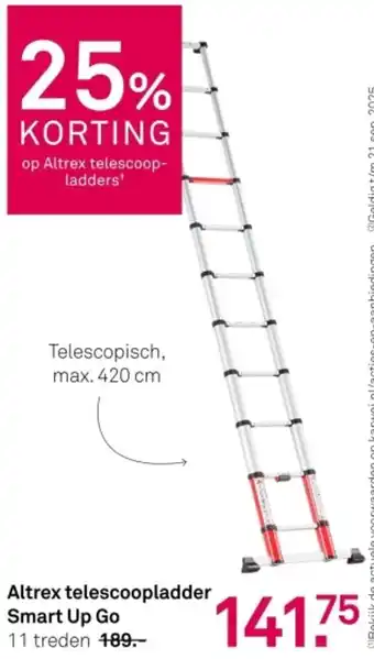 Karwei Altrex telescoopladder Smart Up Go aanbieding