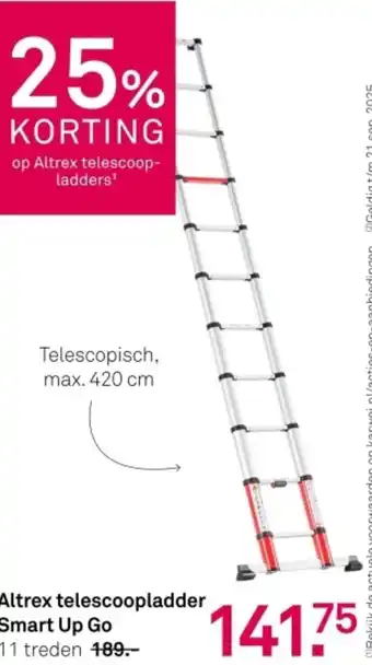 Karwei Altrex telescoopladder Smart Up Go aanbieding