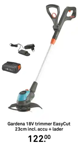 Karwei Gardena 18V trimmer EasyCut aanbieding