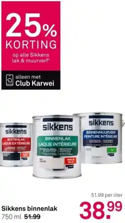 Karwei Sikkens binnenlak aanbieding