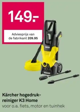 Karwei Kärcher hogedruk reiniger K3 Home aanbieding