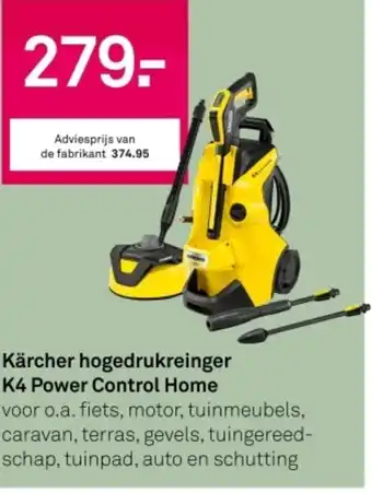 Karwei Kärcher hogedrukreinger K4 Power Control Home aanbieding