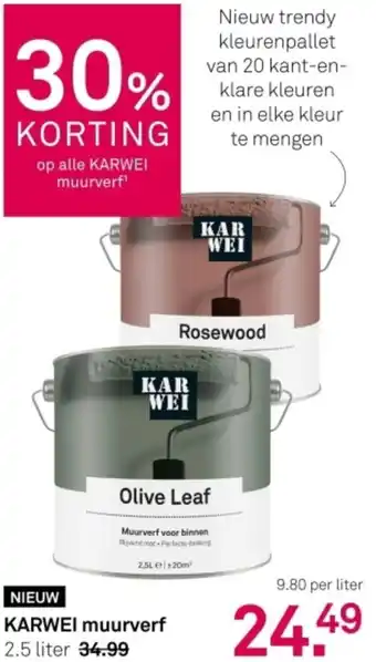 Karwei KARWEI muurverf aanbieding