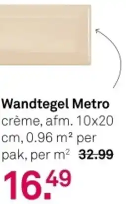 Karwei Wandtegel Metro aanbieding