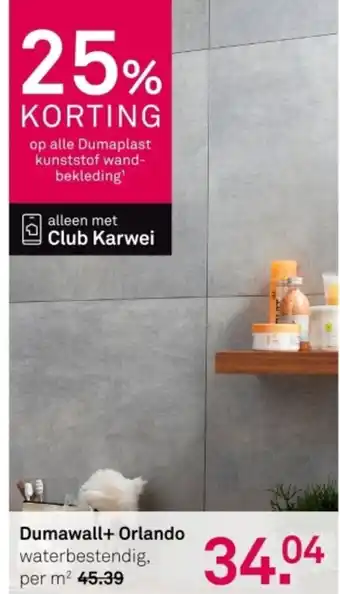 Karwei Dumawall+ Orlando aanbieding