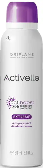 Oriflame Activelle Extreme Anti-perspirant Deodorant Spray aanbieding