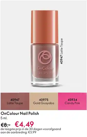 Oriflame OnColour Nail Polish aanbieding