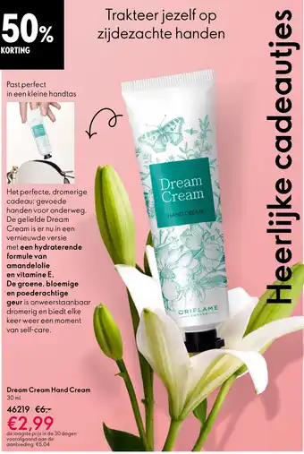 Oriflame Dream Cream Hand Cream aanbieding