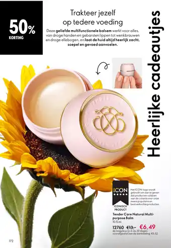 Oriflame Tender Care Natural Multi- purpose Balm aanbieding