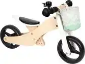 Bol.com Small Foot - Houten Training Driewieler/Loopfiets 2in1 Saliegroen aanbieding